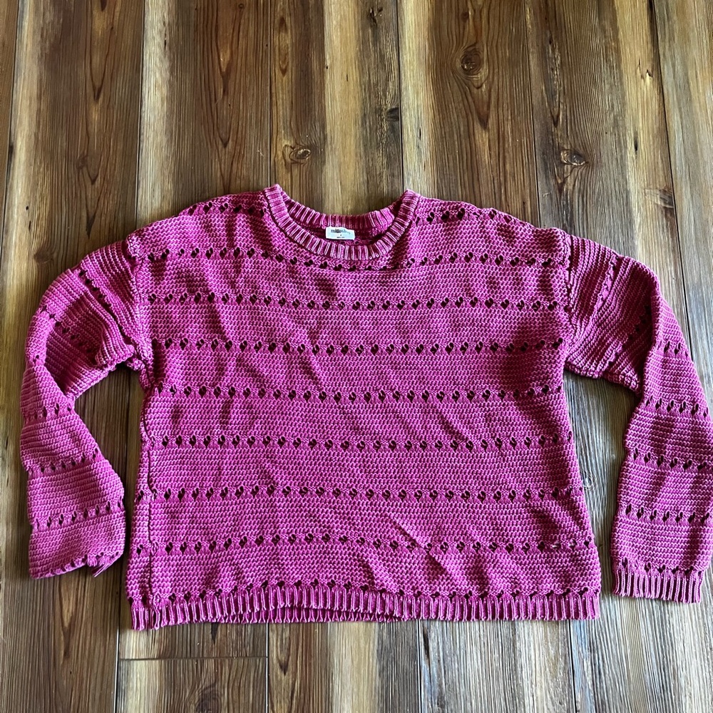 Mittoshop Raspberry Knit Women's Sweater